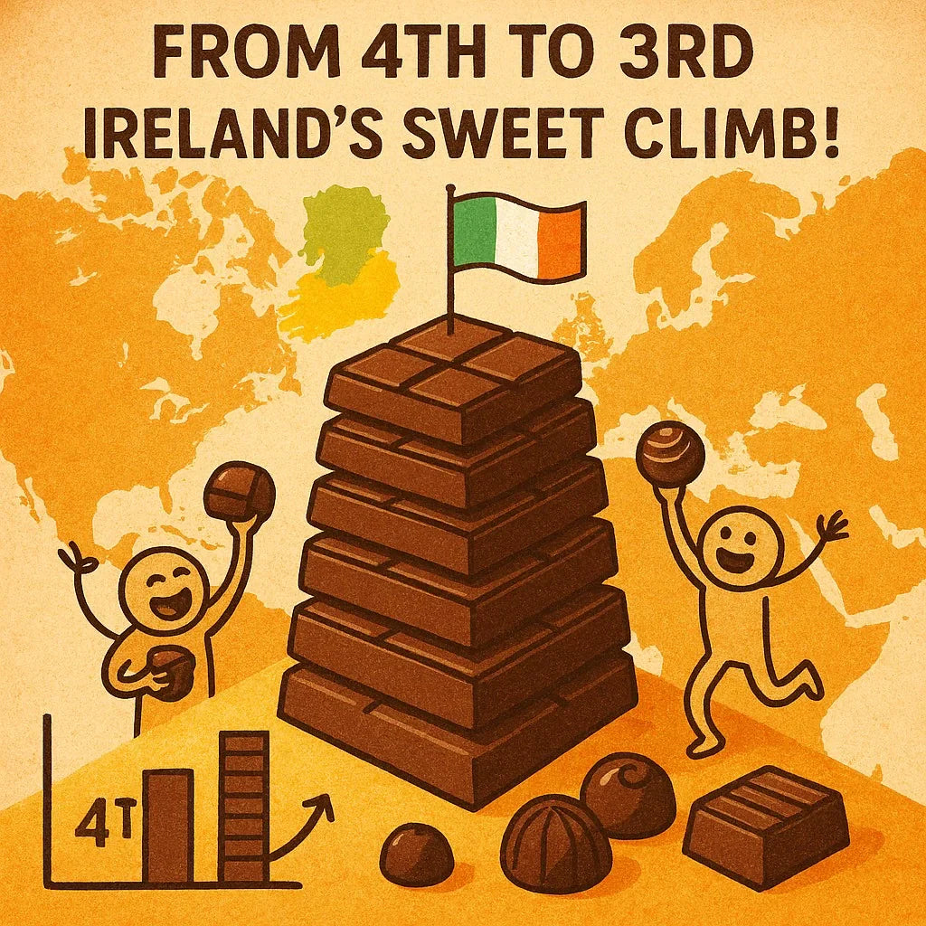 🍫 Ireland’s Sweet Rise: From Fourth to Third in Global Chocolate Consumption