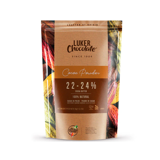 100% Cocoa Powder with 22-24% Cocoa Butter x 1 kg