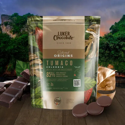 85% Extra Dark Chocolate Buttons Single Origin Tumaco