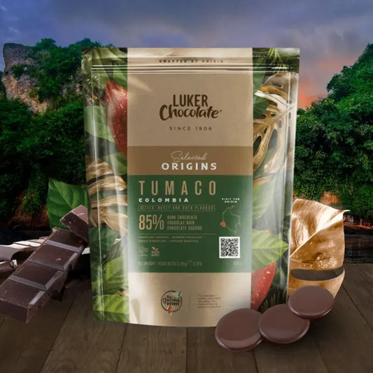 85% Extra Dark Chocolate Buttons Single Origin Tumaco